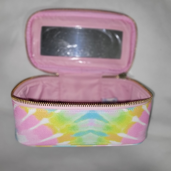 STONEY CLOVER LANE OPEN TOP MIRROR POUCH TIE DYE NWT ORGANIZER - Picture 3 of 6